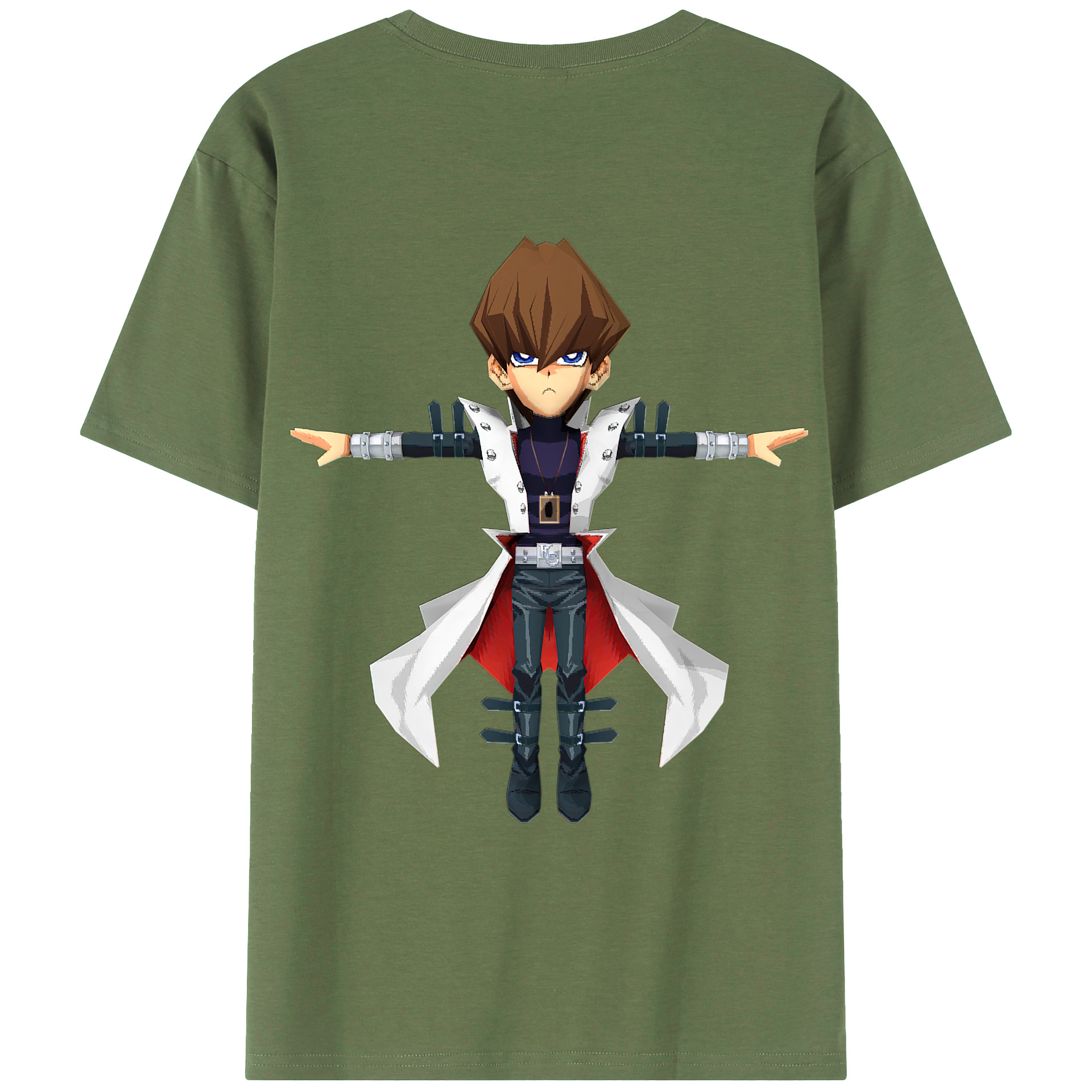 （画像用） 遊☆戯☆王 Yu-Gi-Oh! 綿100％ メンズ半袖Tシャツ（バックプリント） 通気性